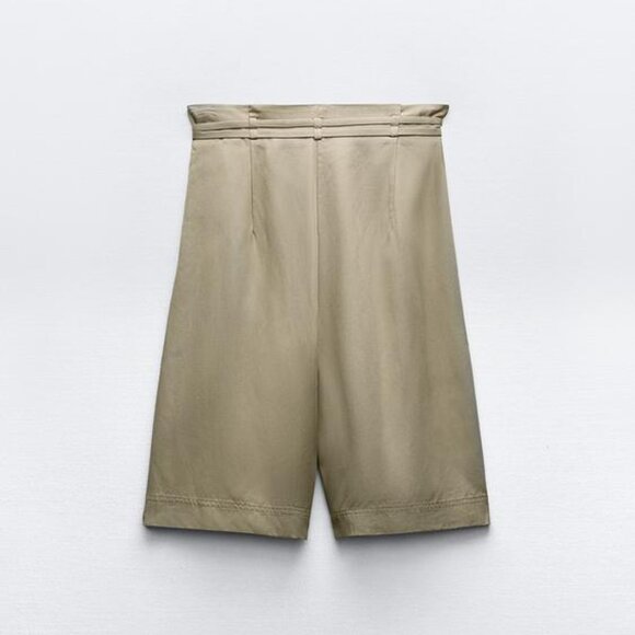 NWT KHAKI BEIGE DOUBLE BELT SKORT - Picture 3 of 7